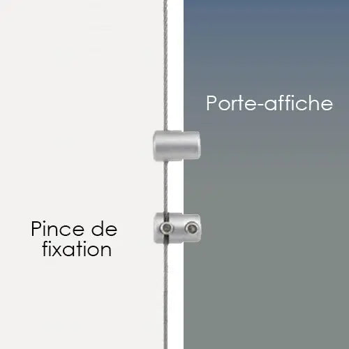 Porte-affiches fixation plafond et suspendu - Enseigne boutique Fabricant d'enseignes lumineuses Porte-affiches fixation plafond et suspendu